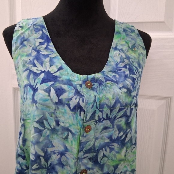 Ko'i Aloha Sleeveless Floral Button Up Dress   Size S - Picture 2 of 13